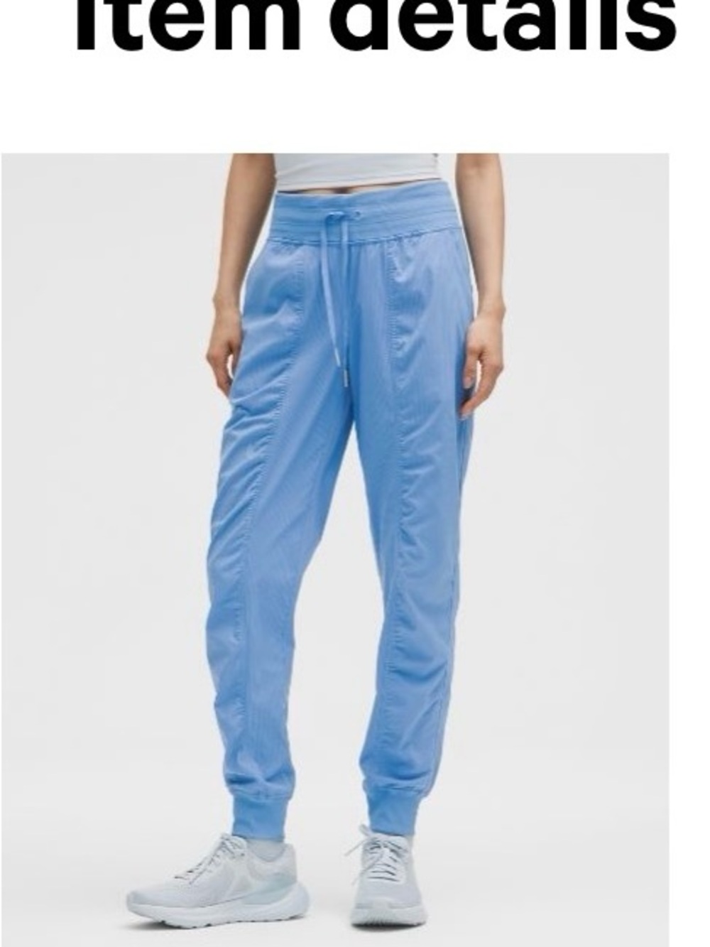 lululemon athletica Light Blue Drawstring Jogger Pants